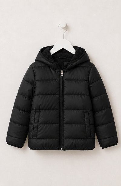 Campera corderito negra