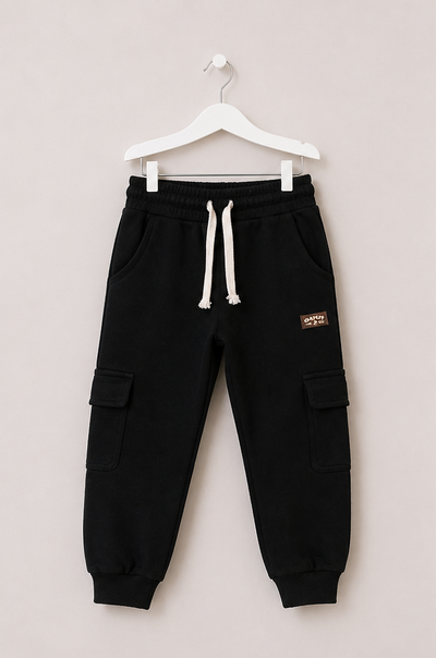Babucha Friza Cargo negro