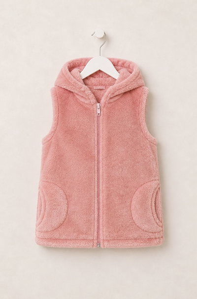 Chaleco Piel rosa