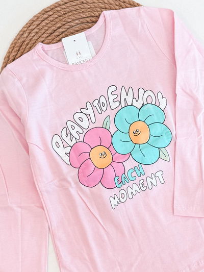 Remera M/L Flores