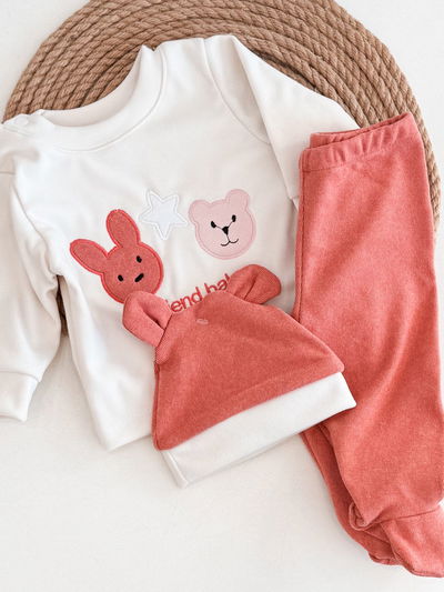Conjunto Plush rosa
