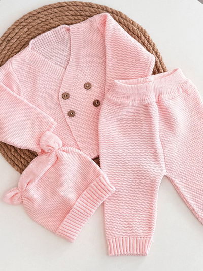 Conjunto Lana rosa