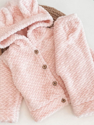 Conjunto Teddy rosa