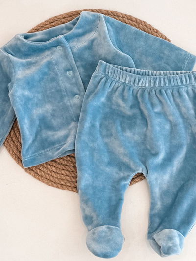 Conjunto Plush celeste