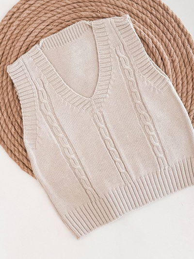 Chaleco Lana Beige