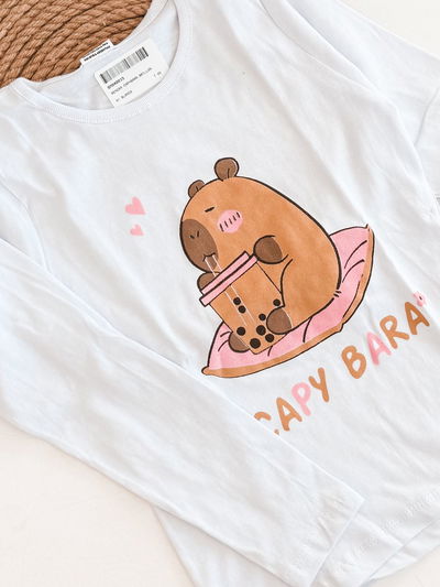 Remera Capybara brillos