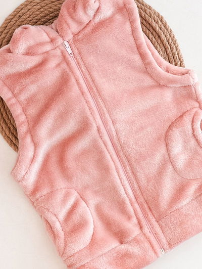 Chaleco Piel rosa