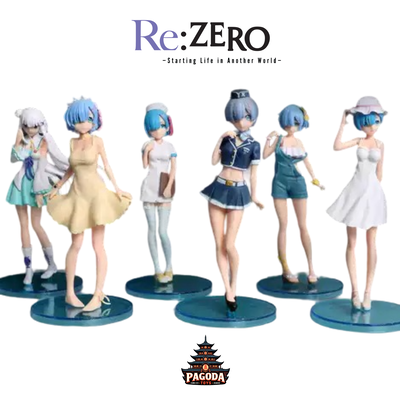 Re:Zero Starting Life in Another World. Set 5 figuras de REM y 1 de EMILIA. Sega Premiun.