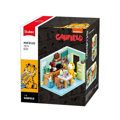 Garfield. Bloques Construcción "La rutina diaria de Garfield" Lic. oficial Nickelodeon.