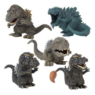 GODZILLA King Of The Monsters. Set de 5 Gashapones. (10 cm)