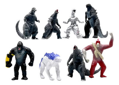 GODZILLA vs KONG New Empire. Set 8 Gashapones.