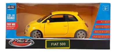 Fiat 500 Escala 1:28 Msz. Con Luz Y Sonido.