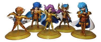 SAINT SEIYA. Saga de Geminis. Figuras Caballeros Dorados 11 cm. set x 5.