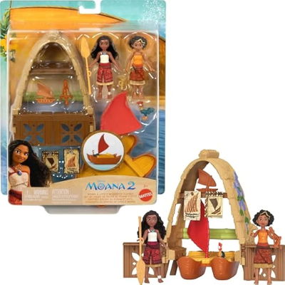 Disney Moana 2. Set Taller De Moana y Loto Barco y accesorios. Nuevo. Mattel.