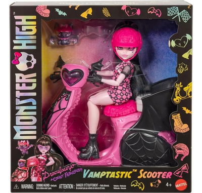 Monster High. DRACULAURA con Scooter. Mattel 