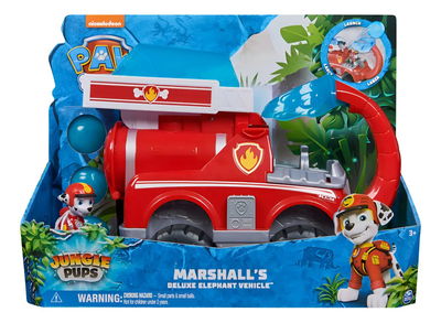 Paw Patrol Jungle Pups. Marshall Camión De Bomberos Elefante C/ Lanzador