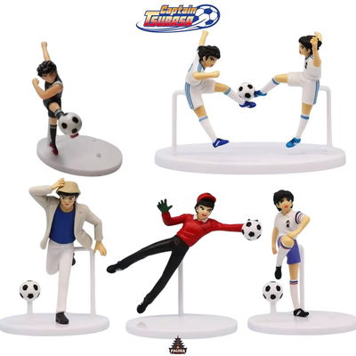 Captain Tsubasa – Super Campeones. Set de 6 figuras con poses dinámicas.