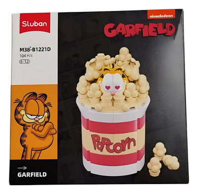 Garfield. Bloques Construcción " GARFIELD POPCORN" Licencia oficial Nickelodeon Sluban.