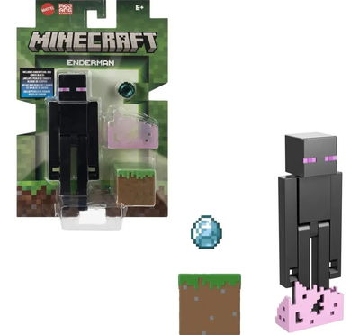 Minecraft Vanilla. Figura de Acción Enderman y Accesorios.