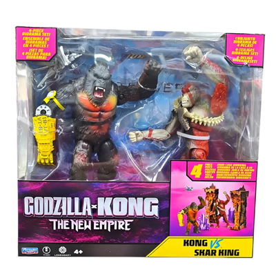 Godzilla x Kong. KONG vs SKAR KING Set 2 Figuras + accesorios y Diorama.