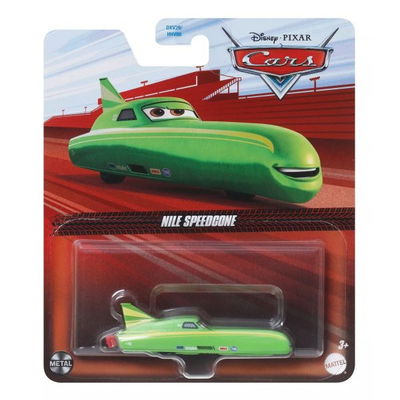 Cars -NILE SPEEDCONE- Metal. Escala 1:55. Disney y Pixar. Original Mattel.