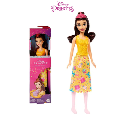 Disney Princesas. Bella con vestido de fiesta. 