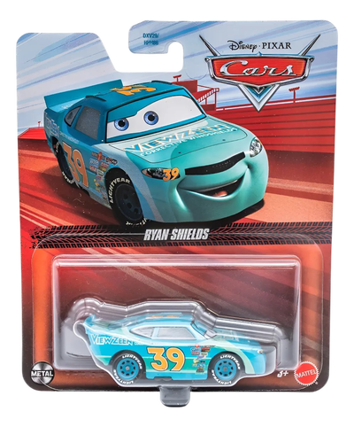 Cars - RYAN SHIELDS - Metal. Escala 1:55. Disney y Pixar. Original Mattel.
