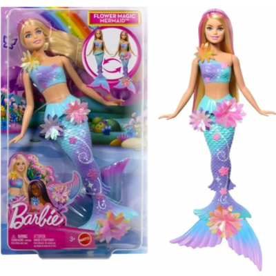 Barbie. Muñeca Sirena Barbie Flower. Con Flores Sorpresa.