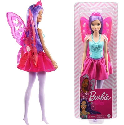 Barbie. Dreamtopia Hada Alas Rosas. Fairy Doll .