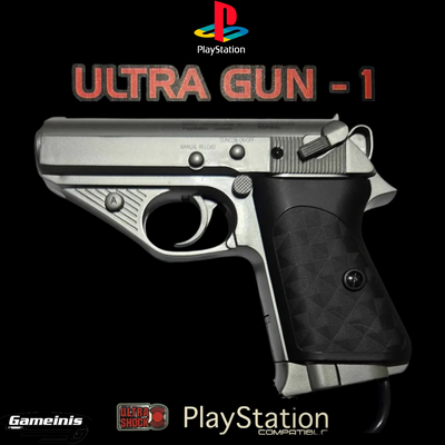 Pistola ULTRA GUN-1 Gameinis para Ps1 nueva de depósito. Vintage 90s.