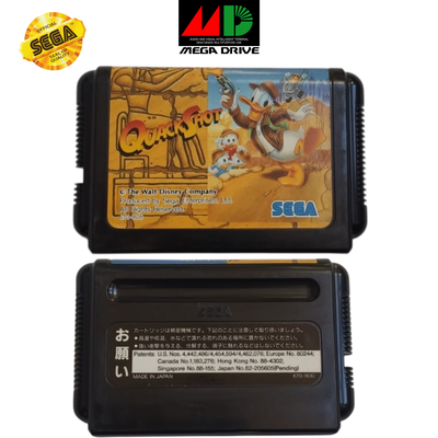 Sega-Disney. QUACKSHOT Starring Donald Duck edición japonesa para Mega Drive - Original.