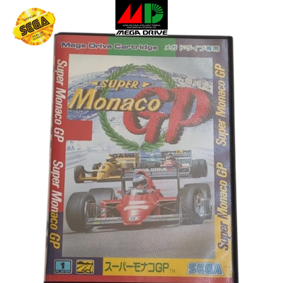 Sega. Super Mónaco GP edición japonesa para Mega Drive - Original. Caja Manual