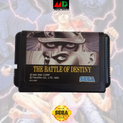Sega. "THE BATTLE OF DESTINY" o FATAL FURY edición japonesa para Mega Drive. Original