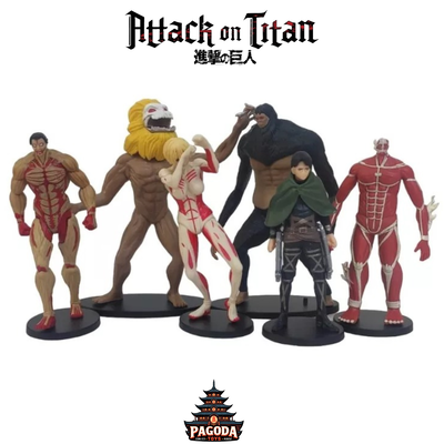  Attack On Titan. Set 6 Gashapones Ataque De Los Titanes 10 Cm