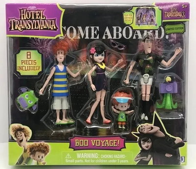  Hotel Transylvania Boo Voyage. Figuras Edición Limitada.Mavis, Drac, Johnny y Dennis.