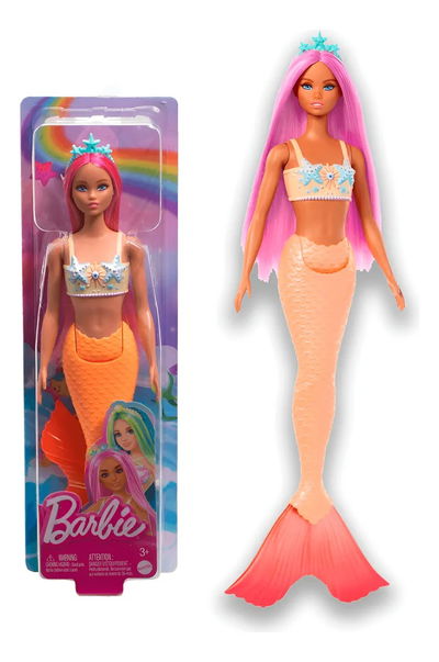 Barbie. ODILE. Dreamtopia Sirena con pelo Rosa. Nueva Mattel.