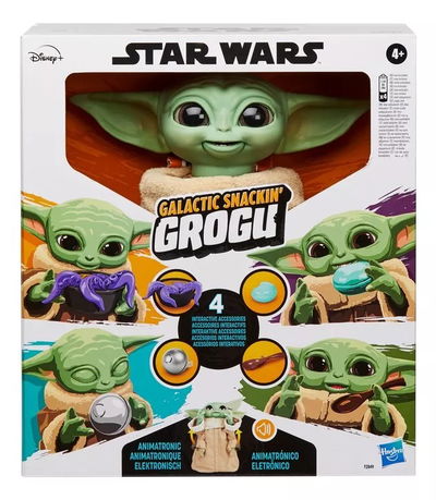 Star Wars. Mandalorian Baby Yoda Sonidos Y Movimientos. Animatronico - Hasbro.