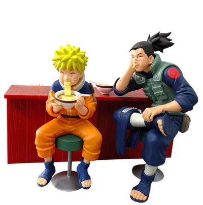 Naruto Shippuden. NARUTO UZUMAKI & IRUKA UMINO comiendo en Ichiraku Ramen