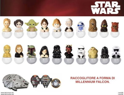 STAR WARS. Set 20 Figuras Rollinz. Serie 1.0
