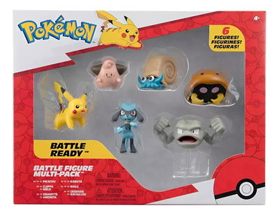 Pokemon Pack X6 Figuras Battle Ready Original Pkw2469b