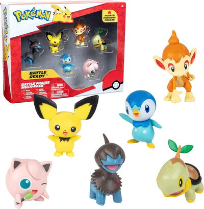 Pokémon Pack X6 Figuras Battle Ready Original Pkw2469b. Nuevos. Jazwares
