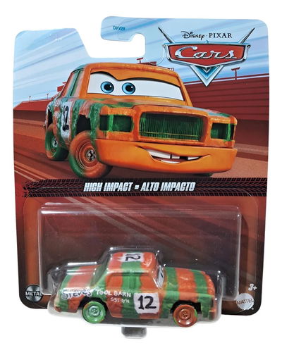 Cars- ALTO IMPACTO (HIGH IMPACT)-Metal. Escala 1:55. Disney y Pixar. Original Mattel.