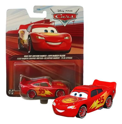 Cars -RAYO McQUEEN VIAJERO- Metal. Escala 1:55. Disney y Pixar. Original Mattel.