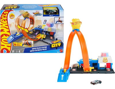 Hot Wheels City. SUPER ESTACION DE POLICIA. Mattel.