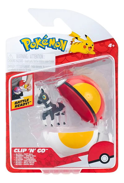 Pokémon. BLITZLE y Pokebola Clip and Go. Oficial con Figura de 5 cm. Original