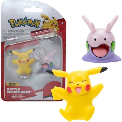 Pokémon PIKACHU + GOOMY figuras. Battle Figure Pack.