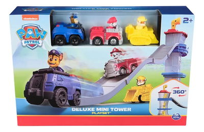 Paw Patrol. CHASE-MARSHALL-RUBBLE. Vehículos de y 3 Mini Torres con Giro 360°. Original.