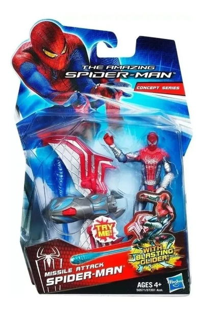 Spider-Man ataque de misiles de la serie conceptual de Marvel. THE AMAZING SPIDER-MAN.