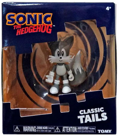 Sonic The Hedgehog. MILES "TAILS". Figura Classics (Blanco y Negro). Nuevo. Tomy Original.