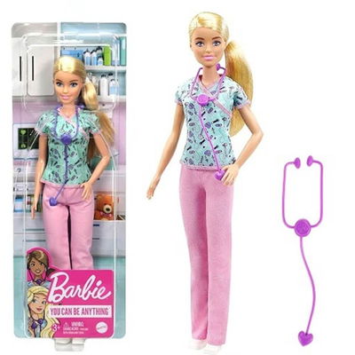 Barbie Profesiones Muñeca Enfermera-You Can Be Anything. Mattel.